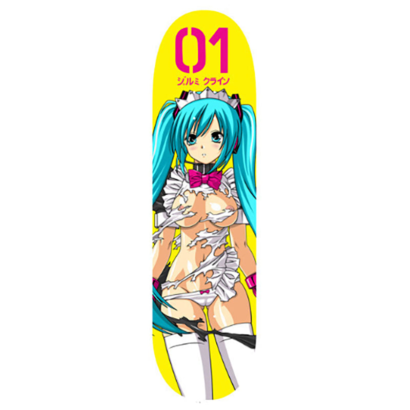 HOOK-UPS 8.25" x 32.25" Maid Hatsune Skateboard Deck