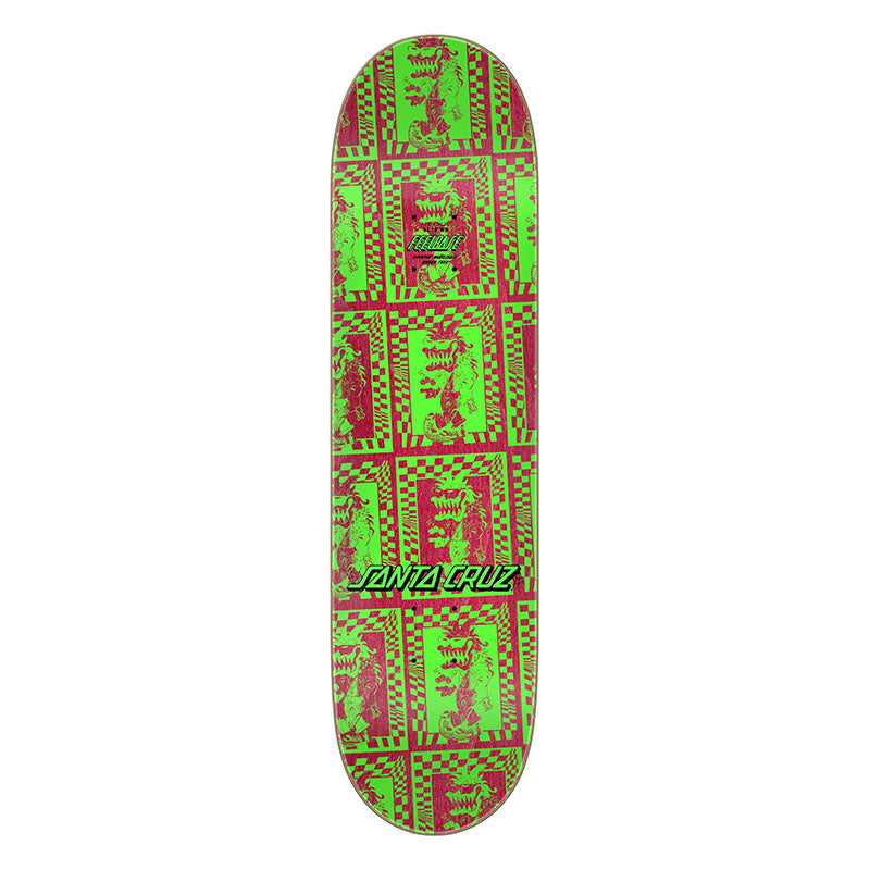 Santa Cruz 7.75" x 30.25" Check Gremlin FeelBase Skateboard Decks