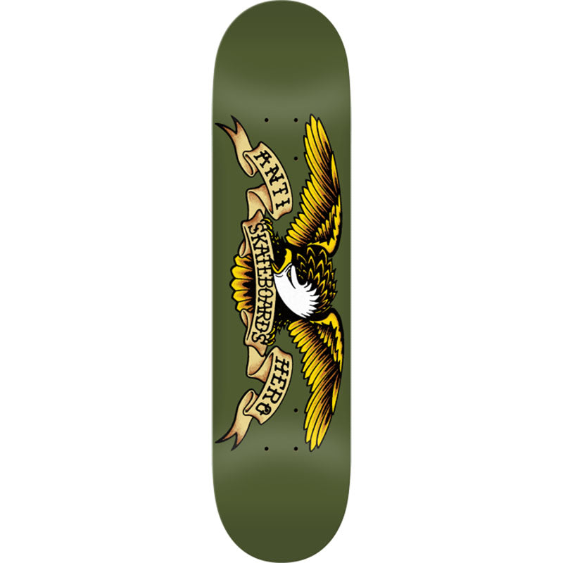 Anti-Hero 8.38" x 32.25" CLASSIC EAGLE GREEN Skateboard Deck