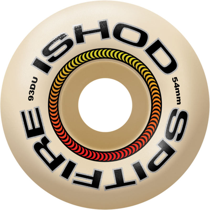 Spitfire 54mm 93a WAIR F4 LOCK-IN NAT CLASSIC Skateboard Wheels 4pk