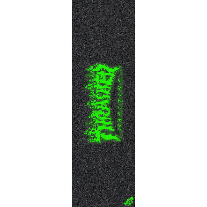 Mob Grip Tape 10" x 33" Thrasher Flame Glow Logo Sheet Graphic