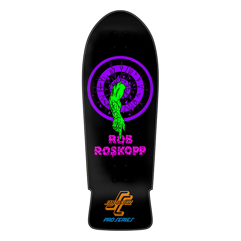 Santa Cruz 10.35" x 30.06" Roskopp One Blacklight Reissue Skateboard Decks (Ship Date 05/24/27)