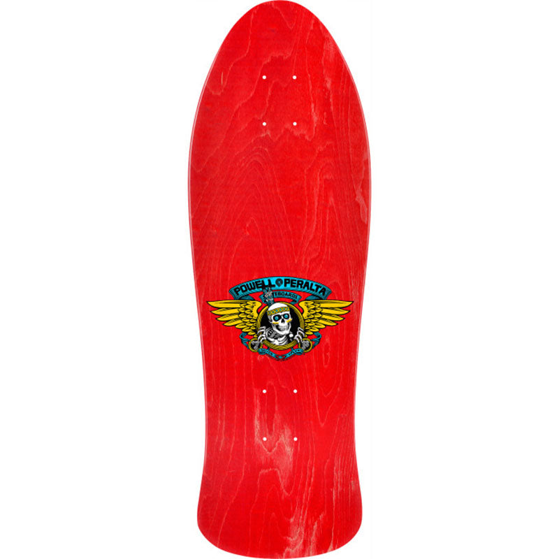 Powell Peralta 10" x 30.81" Steve Saiz Totem Reissue Red Veneer Skateboard Deck