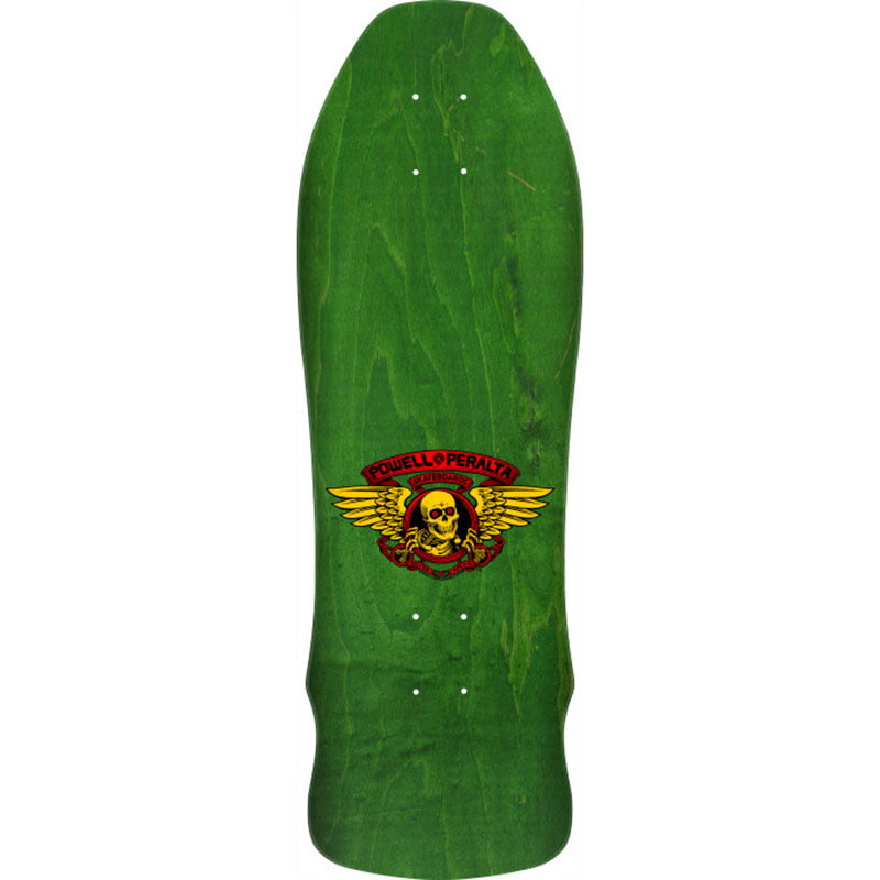 Powell Peralta 9.75" x 30" Geegah Skull & Sword Reissue Green Stain Skateboard Deck