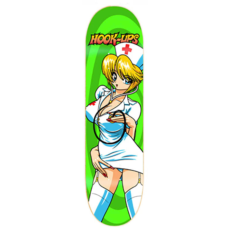 HOOK-UPS 8.0" x 31.75" Nurse Girl Nikki Skateboard Deck