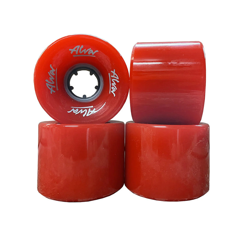 Alva 60mm x 44mm 78A Cruiser CHERRY RED Skateboard Wheels 4pk