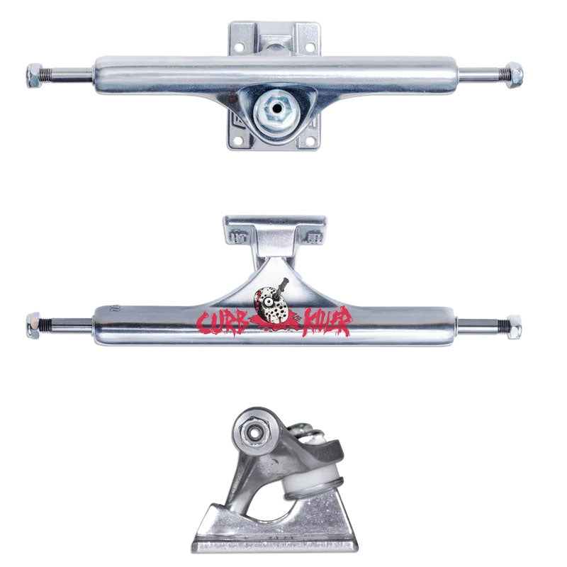 Slappy 8.5" ST1 Hollow Inverted Trucks - Curb Killer II Polished 1pr