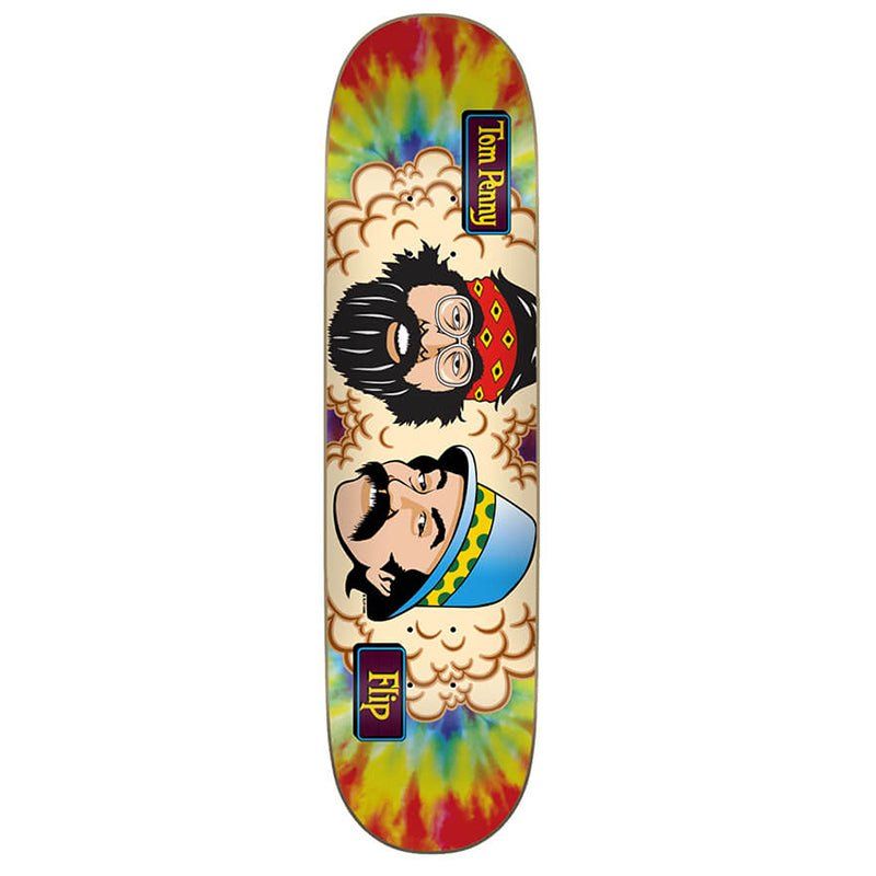 Flip 8.25" x 32.13" PENNY TOM'S FRIENDS TIE DYE Skateboard Deck 5150 Skate Shop