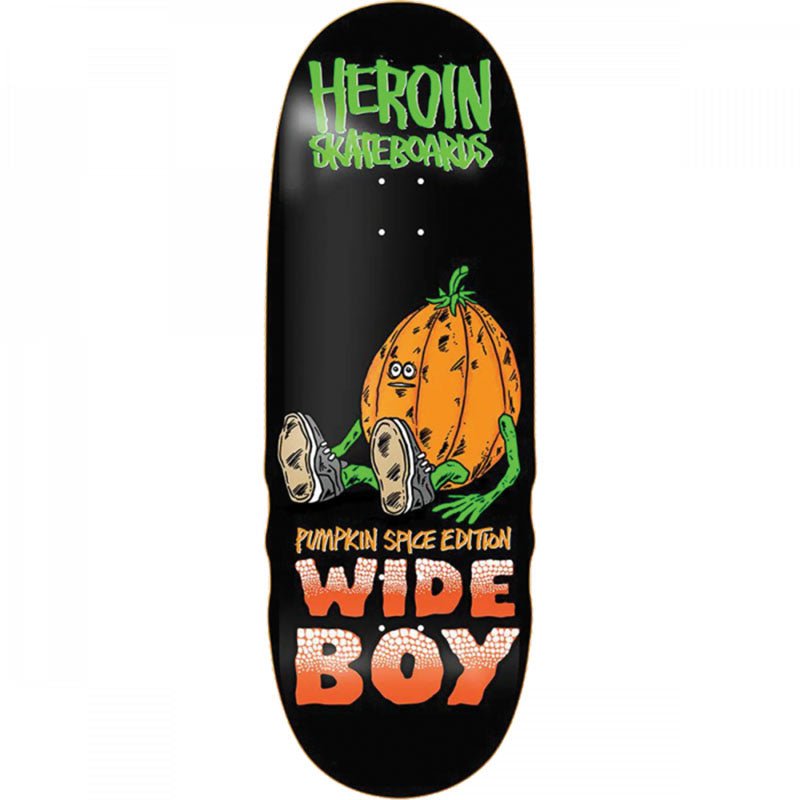 Heroin 10.75" x 32.25" PUMPKIN SPICE WIDE BOY EGG Skateboard Deck