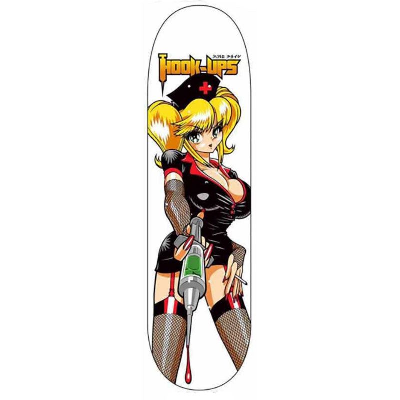 HOOK-UPS 8.25" x 32.25" Nurse Natsuki Skateboards Deck 5150 Skate Shop