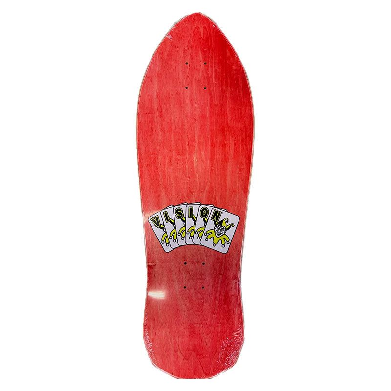 NOS Vision Joker Reissue Deck - Red Stain - 10.25" x 30.5" NEXT WEEK 5150 Skate Shop
