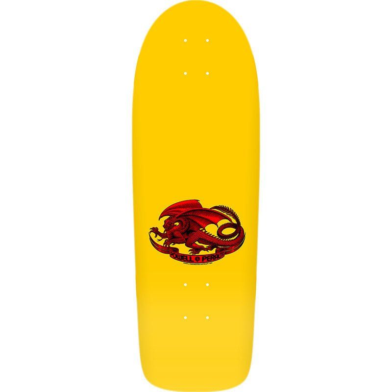 Powell Peralta 10" x 30" Skull & Nunchucks Bruce Lee Collab Yellow Skateboard Deck 5150 Skate Shop