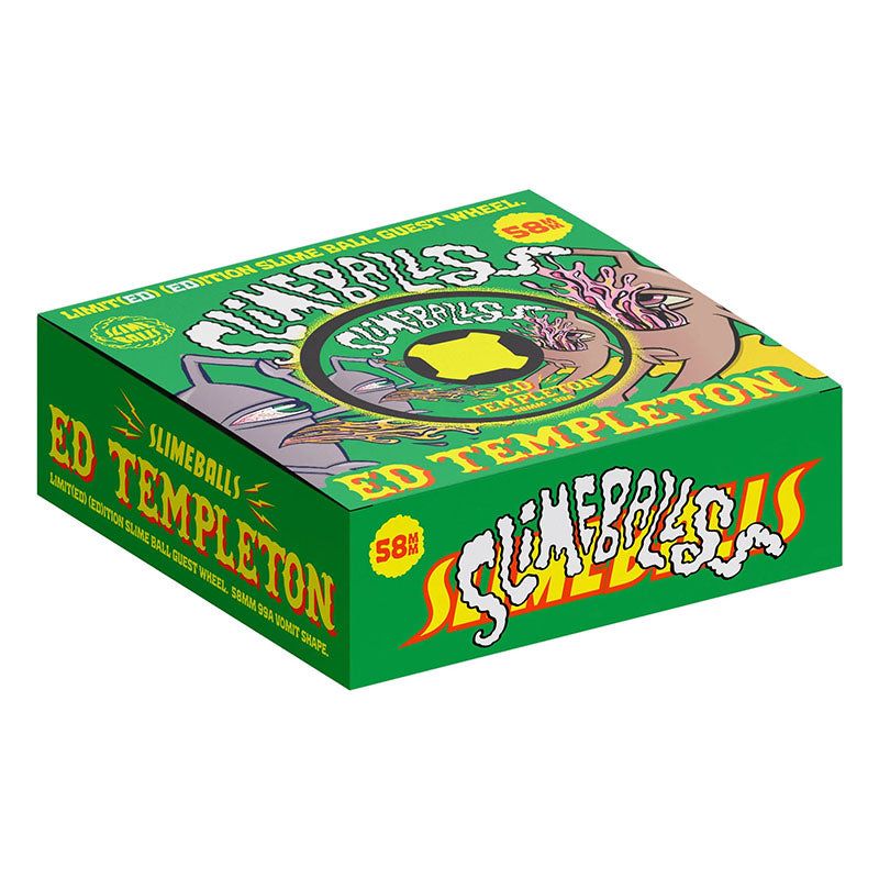 Slime Balls 58mm 99a Ed Templeton Vomits Black Skateboard Wheels 4pk 5150 Skate Shop