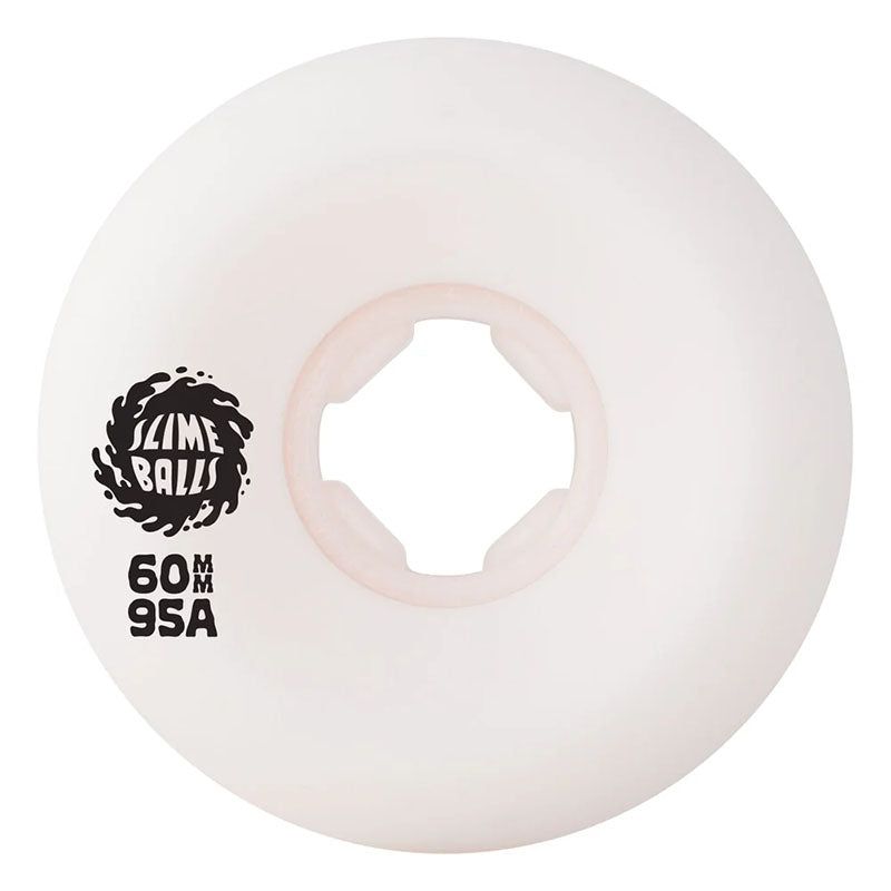 Slime Balls 60mm 95a Death of Dull Vomits White Skateboard Wheels 4pk 5150 Skate Shop