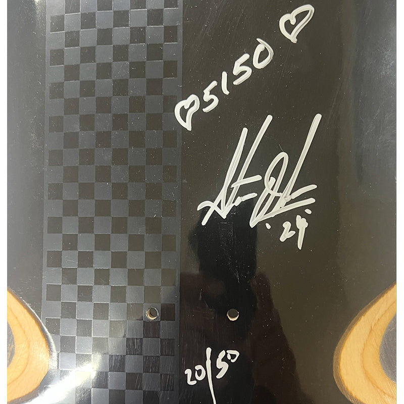 Steve Olson (Singed) PoolShark Collaboration Skateboard Deck – Black Checkered