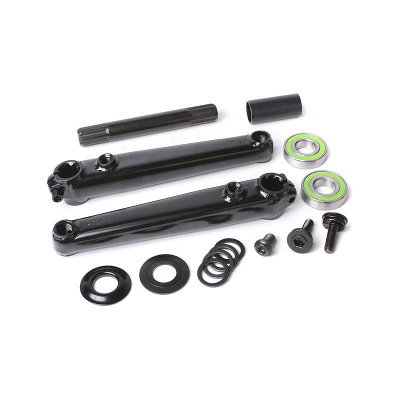 Sunday Saker v2 Cranks (Black w/Mid BB) 175mm Black 5150 Skate Shop