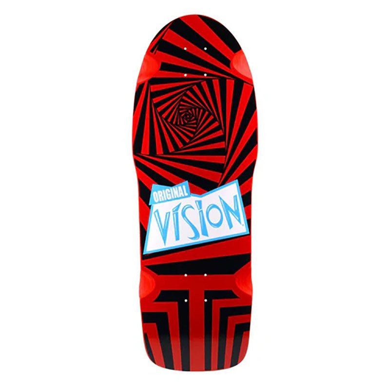 Vision 10" x 30" Original Red/Black Skateboard Deck 5150 Skate Shop