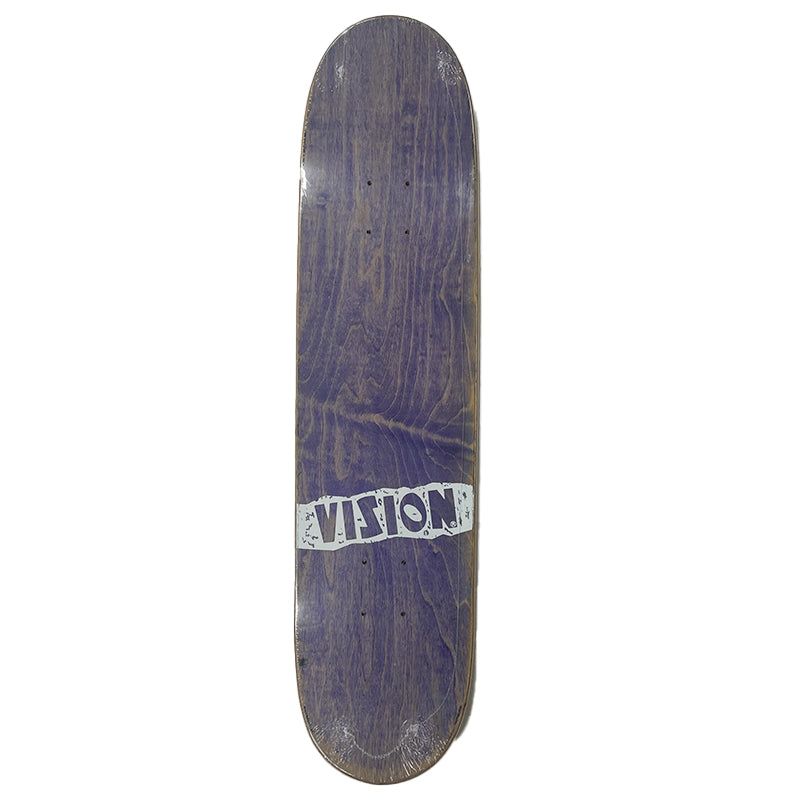 Vision 7.5" NOS OFFICIAL VISION HAND SCREENED Grown Stain Skateboard Deck 5150 Skate Shop