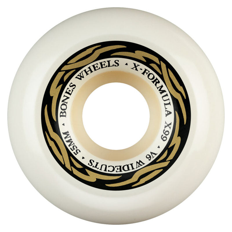 BONES WHEELS X-Formula Skateboard Wheels XF 55 V6 WIDECUTS X99 4pk