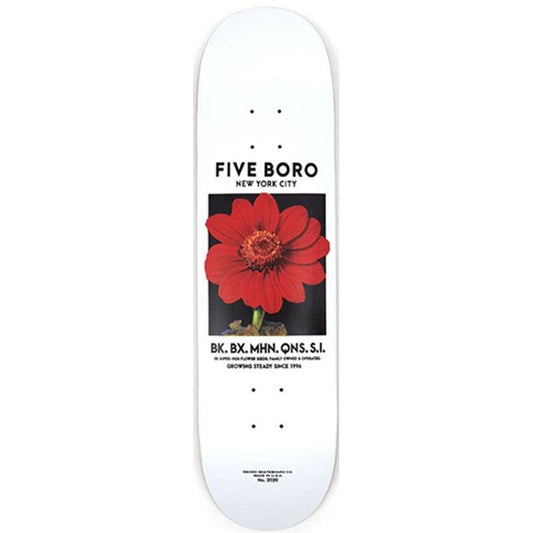 5 Boro 8.0” Flower Seed Red Skateboard Deck-5150 Skate Shop