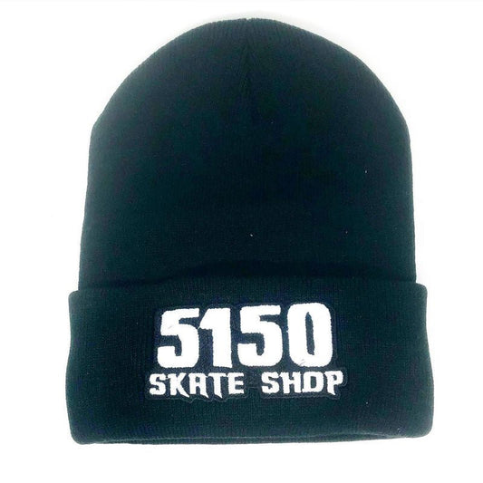 5150 Skate Shop Black Beanies-5150 Skate Shop