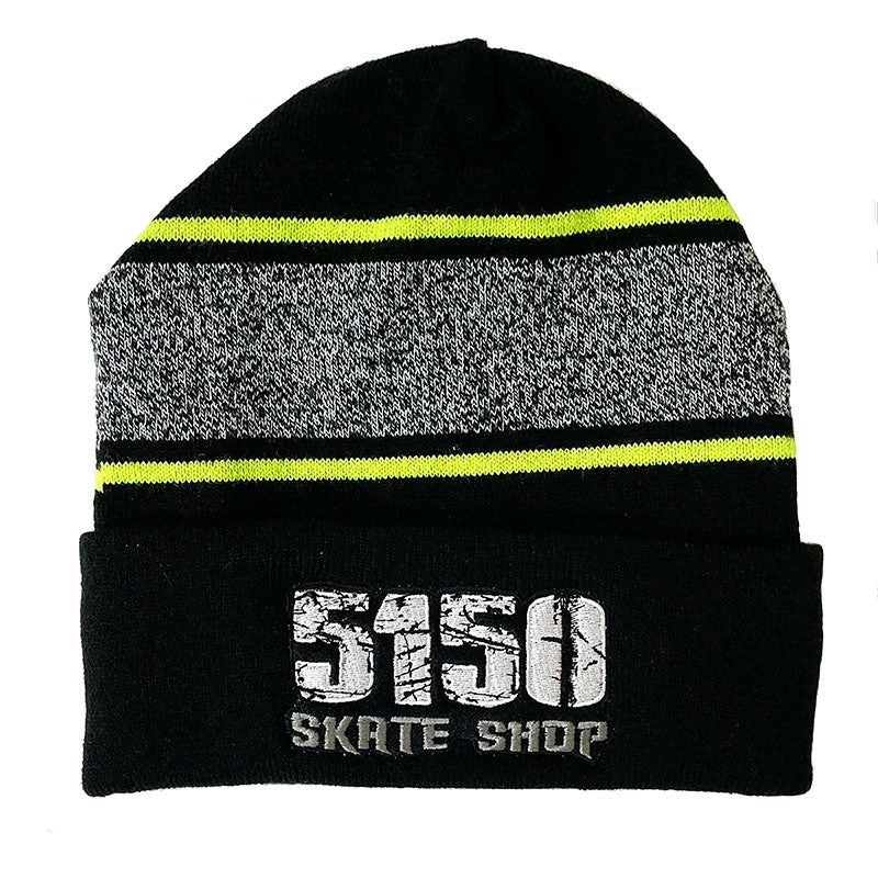 5150 Skate Shop Striped Collar Beanies 5150 Skate Shop