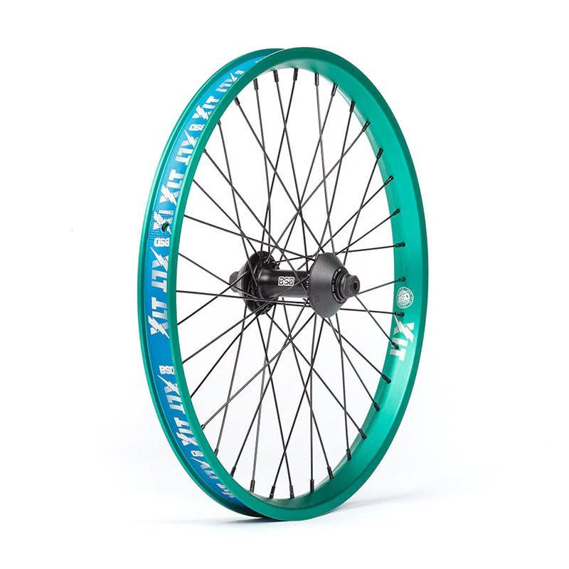 BSD BMX XLT (Teal) Street Front Bicycle Wheel 5150 Skate Shop