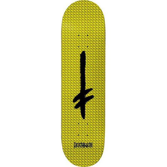 Deathwish 8.25”x 32” Credo Yellow Holo Foil Skateboard Deck-5150 Skate Shop