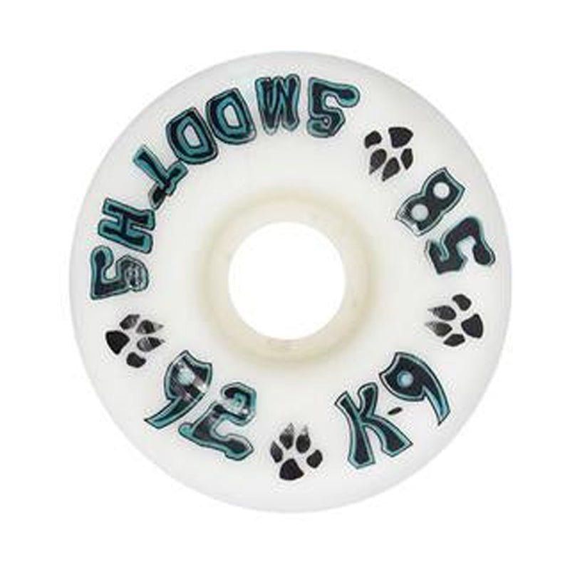 Dogtown 58mm x 92a K-9 Smooths White Skateboard Wheels 4pk 5150 Skate Shop