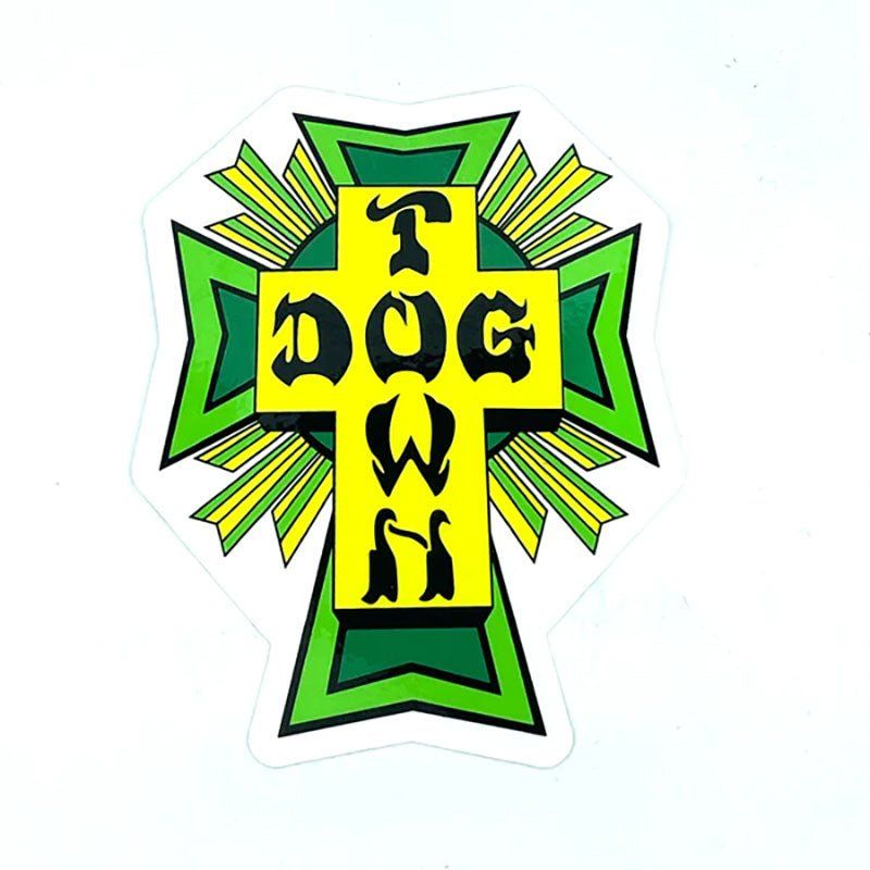 Dogtown Skateboards 4" Green Cross Logo Sticker 5150 Skate Shop