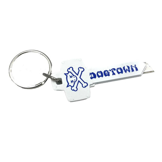 Dogtown Skateboards Keychain White/Blue Utility Knife-5150 Skate Shop