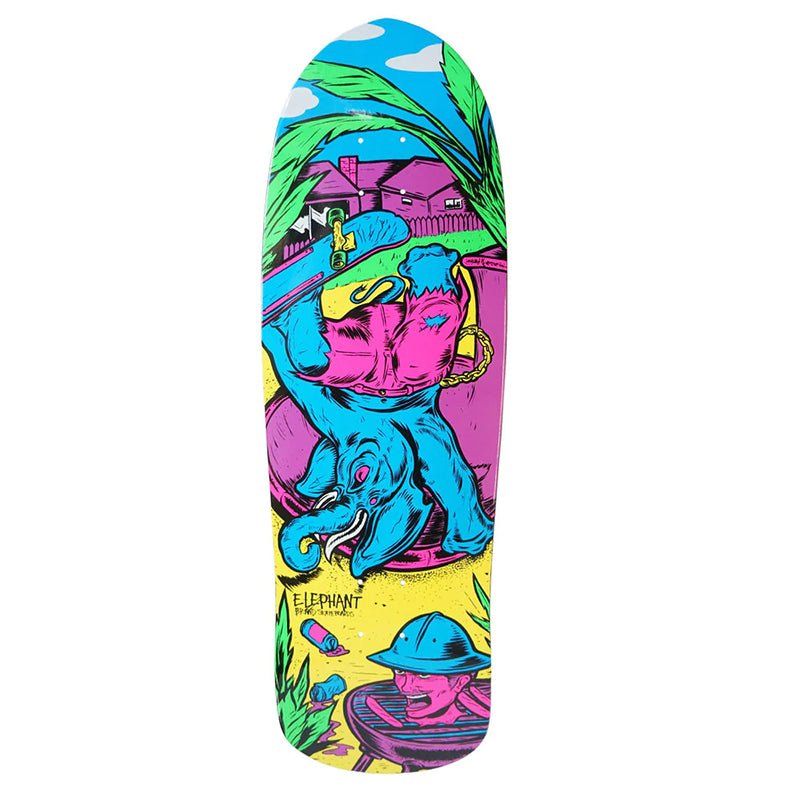 Elephant Brand 9.5" x 32.25" BBQ Session BLUE Skateboard Deck 5150 Skate Shop