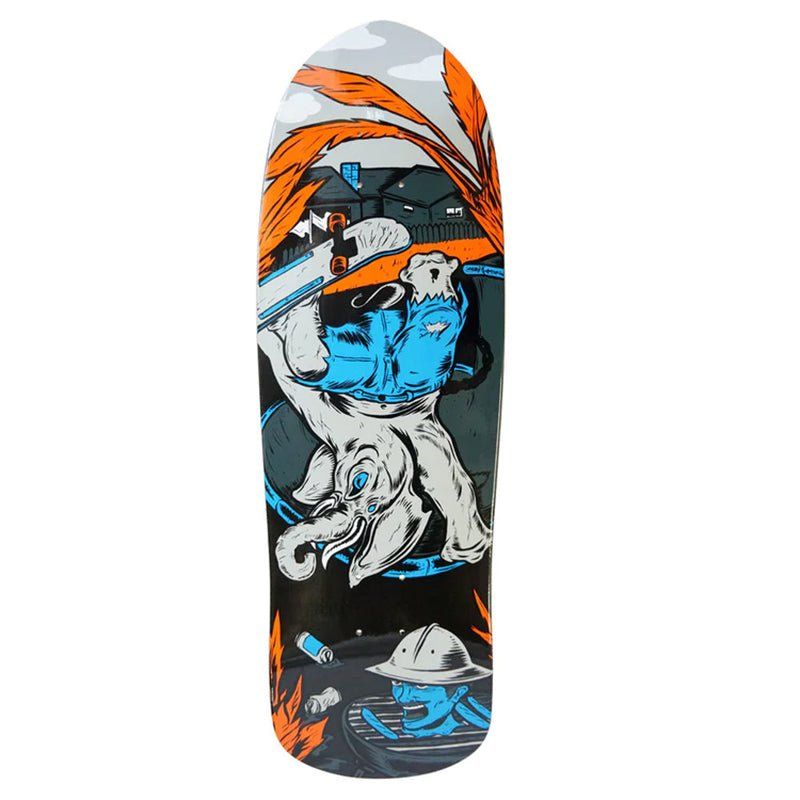 Elephant Brand 9.5" x 32.25" BBQ Session GREY Skateboard Deck 5150 Skate Shop