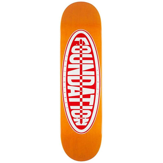 Foundation 8.25" Oval Orange Skateboard Deck-5150 Skate Shop
