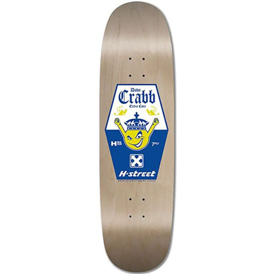 H-Street 8.75" x 32.25" Dave Crabb Corona Natural Shaped Skateboard Deck-5150 Skate Shop