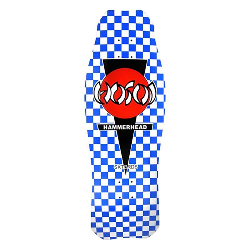 Hosoi 10.5" x 31" O.G. Hammerhead Checkerboard Blue Skateboard Deck 5150 Skate Shop