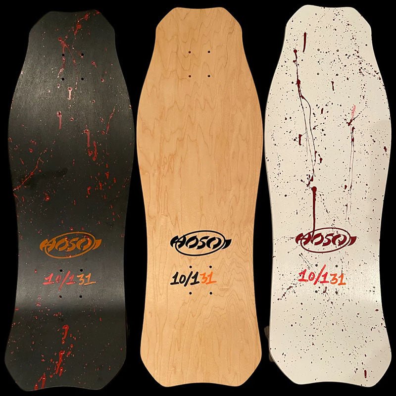 Hosoi Limited 10.5"x 31" Halloween 2022 Bloody White OG Hammerhead Skateboard Deck-5150 Skate Shop