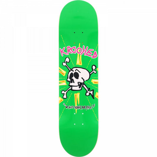 Krooked 8.12" x 32" Style Grren Skateboard Deck-5150 Skate Shop