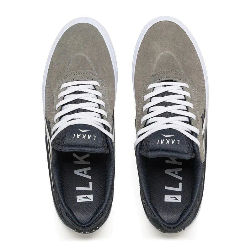 Lakai ESSEX - LIGHT GREY/CHARCOAL SUEDE - 60.91% LEATHER 39.09% TEXTILE Shoes 5150 Skate Shop