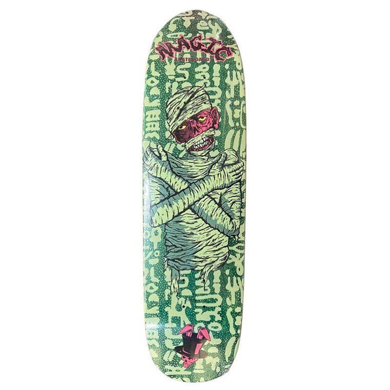 Magic Skateboards 8.5" x 32.5" Mummy 2 Green Deck 5150 Skate Shop