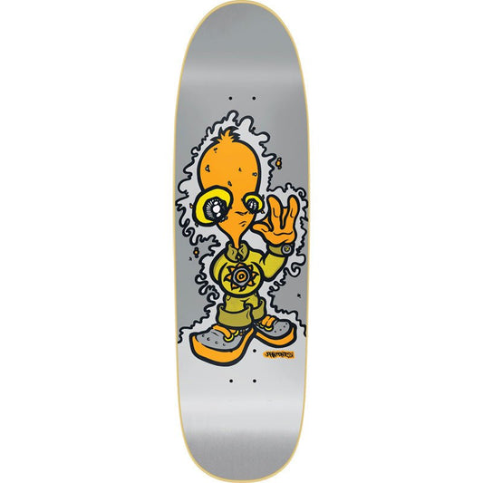 New Deal 8.87" x 32.12" Montesi Alien Grey Screen Print Skateboard Deck-5150 Skate Shop