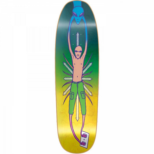 New Deal 9.18" x 32" Vallely Alien Neon HT Skateboard Deck-5150 Skate Shop