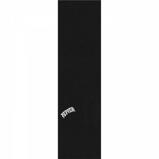 Pepper 9" x 33" Logo Black/White Premium Skateboard Grip Tape-5150 Skate Shop