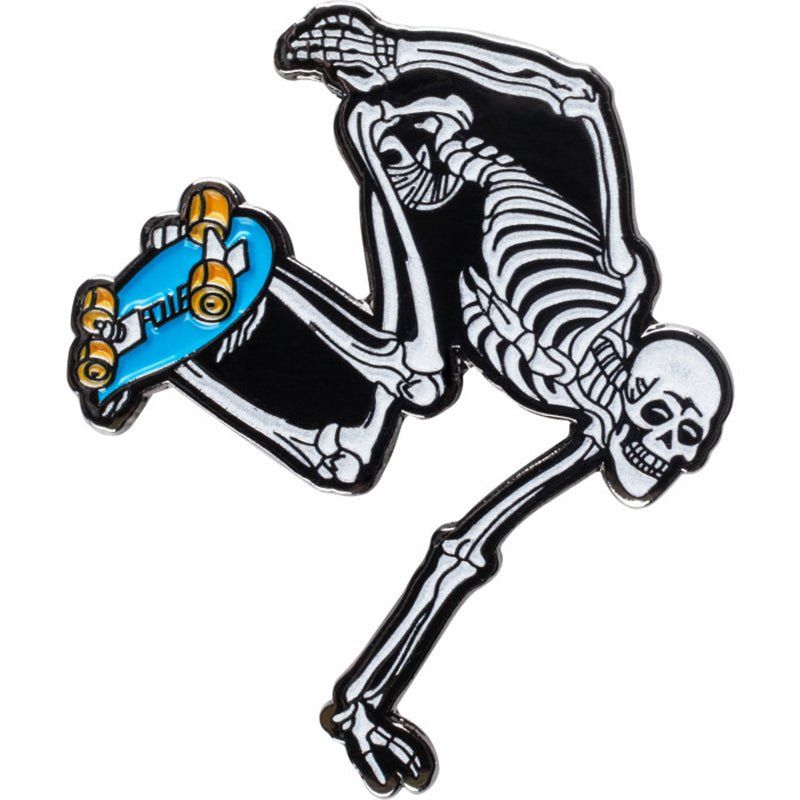 Powell Peralta Skateboarding Skeleton Lapel Pin 3 Glow in the Dark Skeleton 5150 Skate Shop