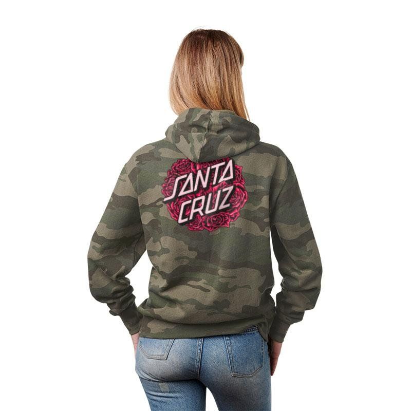 Santa Cruz Bouquet Dot P/O Hooded Womens Sweatshirt 5150 Skate Shop