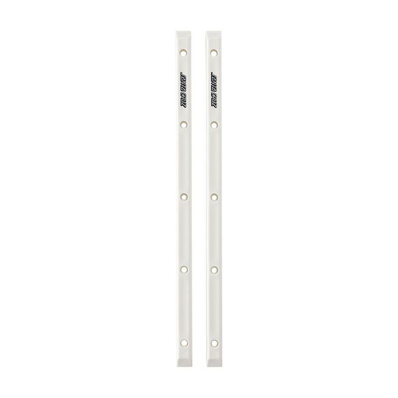 Santa Cruz (WHITE) Slimline Skateboard Rails 2pk 5150 Skate Shop
