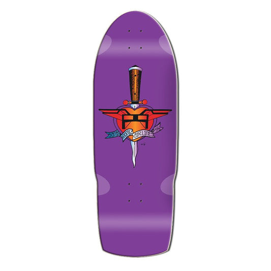 Santa Monica Airlines 10.5" x 31" PURPLE Heart Attach (SMA)Limited Signed & Numbered Skateboard Deck-5150 Skate Shop