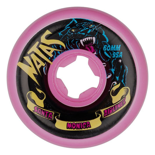 Slime Balls 60mm 95a Natas Kaupas Panther Vomits Pink Skateboard Wheels-5150 Skate Shop
