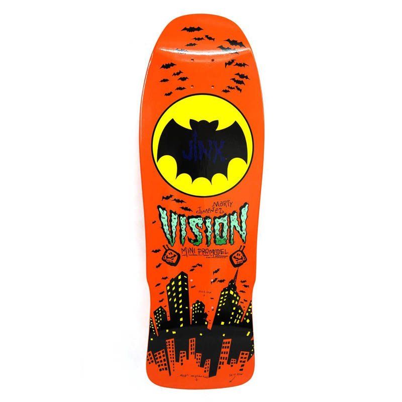 Vision 10"x 30.25" Jinx Mini Pro Model Modern Concave (ORANGE DIP) Skateboard Deck 5150 Skate Shop
