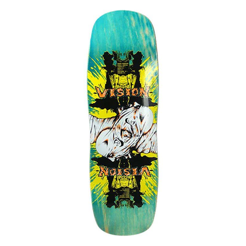 Vision 9.5" x 32.5" Double Vision TURQ STAIN Skateboard Deck 5150 Skate Shop